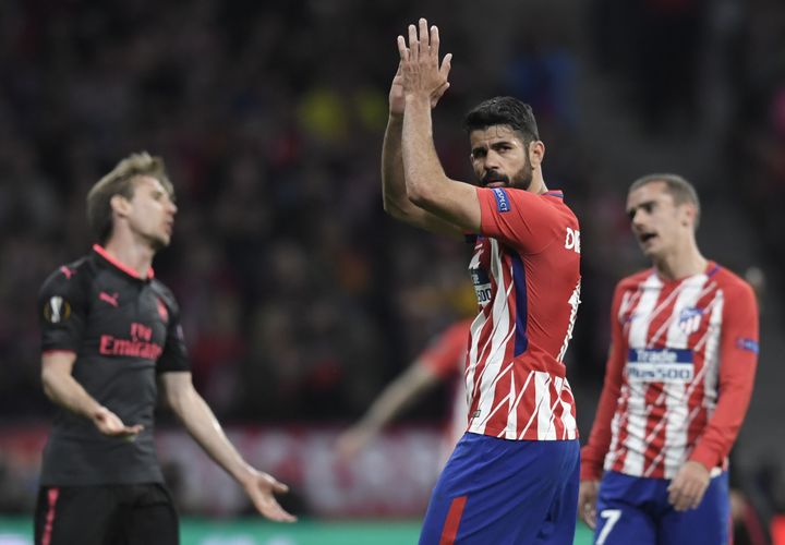 Diego Costa, ovationné par le Wanda Metropolitano (GABRIEL BOUYS / AFP)