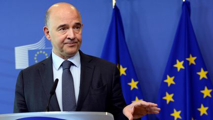 Le commissaire européen aux affaires économiques, Pierre Moscovici, le 12 juillet 2017. (THIERRY CHARLIER / AFP)