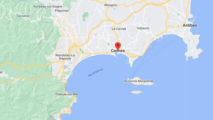 Cannes, dans les Alpes-Maritimes. (GOOGLE MAP)