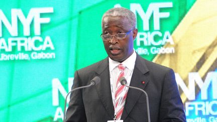 Raymond Ndong Sima, nouveau Premier ministre du Gabon, lors d'un sommet à Libreville (Gabon) le 8 juin 2012. (WILFRIED MBINAH / AFP)