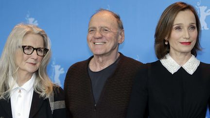 Sally Potter, Bruno Ganz et Christine Scott-Thomas le 13 février 2017 à la Berlinale
 (Michael Sohn / AP / Sipa)