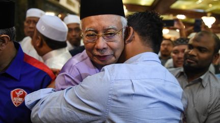 Najib Razak, ancien Premier ministre de Malaisie, le 18 mai 2018 à Kuala Lumpur. (MOHD RASFAN / AFP)