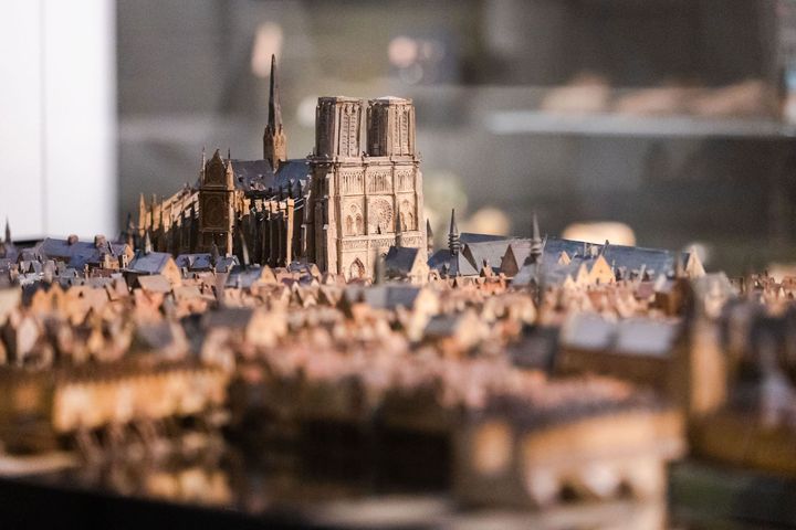 Détail maquette L'île de la Cité en 1527, musée Carnavalet - Histoire de Paris (© Jean-Baptiste Gurliat, Ville de Paris)