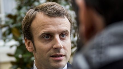 Emmanuel Macron, ministre de l'Economie, le 13 octobre 2014 &agrave; Matignon. (CITIZENSIDE / AURÉLIEN MORISSARD / AFP)