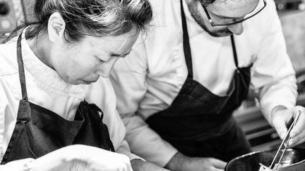 Fumiko et Anthony Maubert, pour une cuiisine à quatre main à Blois au restaurant Assa. (ASSA)