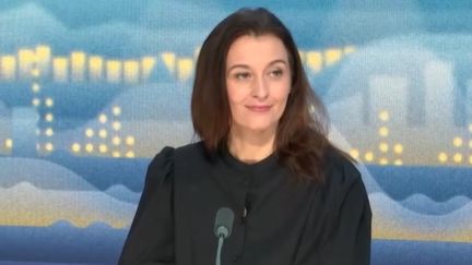 Natacha Valla sur le plateau des Informés de l'éco le 7 janvier 2023 (FRANCEINFO / RADIO FRANCE)