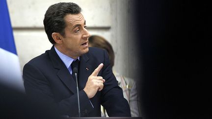 Le président Nicolas Sarkozy le 23 novembre 2007 à Paris. Président de la République du 16 mai 2007 au 15 mai 2012 (4 ans, 11 mois et 29 jours).&nbsp; (PIERRE HOUNSFIELD / GAMMA-RAPHO VIA GETTY IMAGES)
