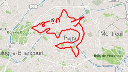 Le parcours de Marine Leleu sur l'application Strava. (STRAVA)