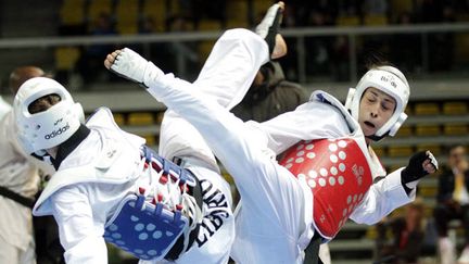 Ici, Maeva Coutant face à Floriane Liborio en finale du championnat de France 2011 