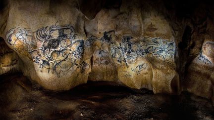 À l'intérieur de la réplique de la grotte de Chauvet (mars 2015)
 (Bony / Sipa)