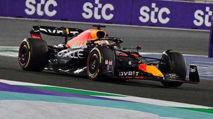 Le champion du monde en titre de Formule 1, Max Verstappen, à l'occasion du GP d'Arabie saoudite, dimanche 27 mars. (ANDREJ ISAKOVIC / AFP)