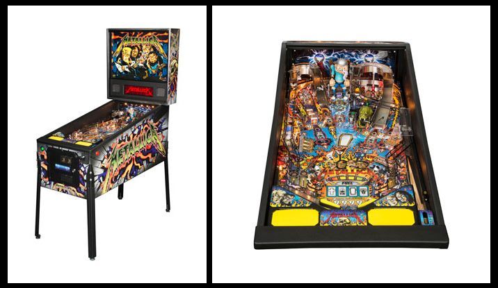 Flipper Metallica version Pro.
 (Stern Pinball Inc.)