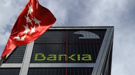 L'action de Bankia, qui vient d'&ecirc;tre nationalis&eacute;e, a plong&eacute; en Bourse, jeudi 17 mai 2012. (PIERRE-PHILIPPE MARCOU / AFP)