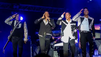 The Jacksons le 9 août 2018 en concert à Port Adriano. (CATI CLADERA / EFE)