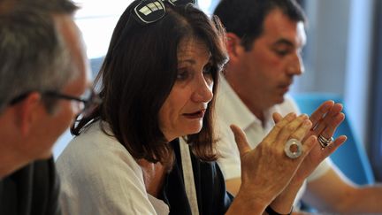 Chantal Perrichon, la présidente de la Ligue contre la violence routière, le 2 octobre 2014 à Cahors dans le Lot. (MARC SALVET / MAXPPP)