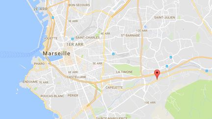 Une femme a été abattue par un homme, en pleine rue à Marseille mardi 3 juillet, raconte France Bleu&nbsp;Provence. Le tireur a ensuite retourné l'arme contre lui. (GOOGLE MAPS)