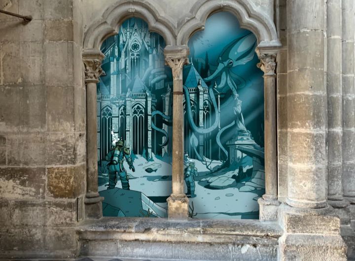 Expo "Le 9e art dessine la cathédrale d'Amiens" - Octobre 2021 (C. Jean-Pierre / France Télévisions)