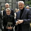 Les ministres Olivia Grégoire, Roland Lescure et Bruno Le Maire aux côtés d'Elisabeth Borne, la cheffe du gouvernement, à Bercy, le 9 décembre 2022. (STEPHANE DE SAKUTIN / AFP)