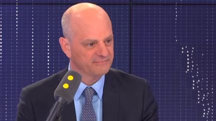 Jean-Michel Blanquer, ministre de l'Éducation nationale, sur franceinfo lundi 2 septembre. (FRANCEINFO)