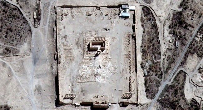 Temple de Baal à Palmyre (Syrie)
 (UNITAR-UNOSAT / AFP)