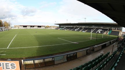 Le "New Lawn", stade du club de foot des Forest Green Rovers, le 6 novembre 2010, &agrave; Nailsworth (Royaume-Uni). (PETE NORTON / GETTY IMAGES)