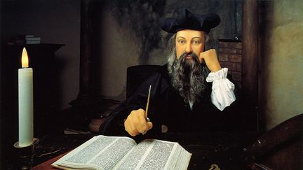 Nostradamus représenté en train d'écrire. (ULLSTEIN BILD / ULLSTEIN BILD via GETTYIMAGES)