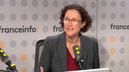 Emmanuelle Wargon, présidente de la Commission de régulation de l'énergie, invitée de franceinfo le jeudi 12 septembre (FRANCEINFO / RADIOFRANCE)