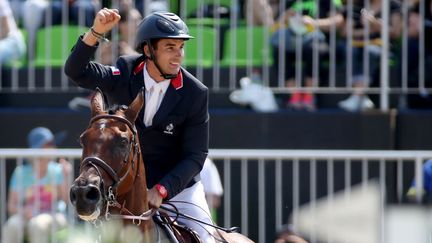 Le cavalier français Astier Nicolas, médaillé d'or et d'argent à Rio, le 9 août 2016. (FRISO GENTSCH / DPA)