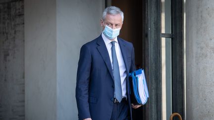 Le minstre de l'économie Bruno Le Maire à l'Elysée le 16 septembre 2020.&nbsp; (FRED DUGIT / MAXPPP)