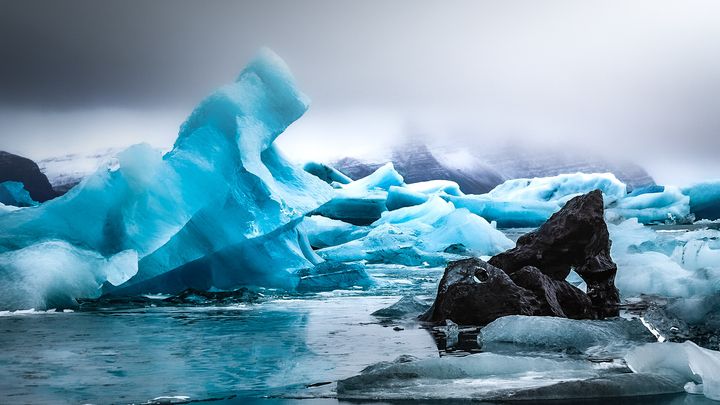 Pierre-Antoine Guillotel a marché de 9 à 11 heures par jour pour traverser l'Islande et ses glaciers. (PIERRE-ANTOINE GUILLOTEL)