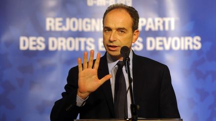 Jean-Francois Cop&eacute; lors d'une r&eacute;union publique &agrave; Nancy (Meurthe-et-Moselle), le 2 d&eacute;cembre 2012. (POL EMILE / SIPA)