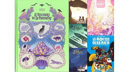 PARFOIS, UNE BONNE BD VAUT MIEUX QU'UN LONG DISCOURS (JEREMIE MOREAU, 2024 / LEA MAZE, LA GOUTTIERE / LEA MAZE, LA GOUTTIERE / LEA MAZE, LA GOUTTIERE / JULIEN NEEL, GLENAT / ALEXANDER UTKIN, GALLIMARD BANDE DESSINEE)