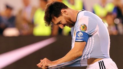 &nbsp; (Messi a raté un tir au but dimanche lors de la finale de la Copa America contre le Chili © MaxPPP)