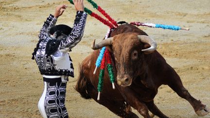 Corrida dans les Arènes de Lachepaillet à Bayonne, en août 2021. (image d'illustration) (STÉPHANE GARCIA / FRANCE BLEU PAYS BASQUE)