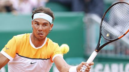 Rafael Nadal avec sa nouvelle raquette à Monte-Carlo