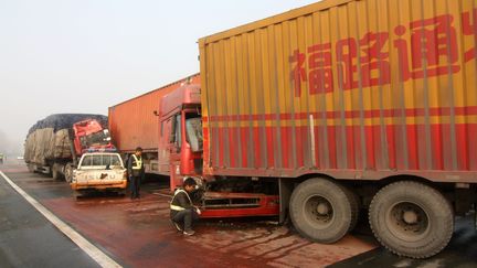 Un accident de la route meurtier en Chine en 2011 (CHINAFOTOPRESS/XIONG XIONG / MAXPPP)