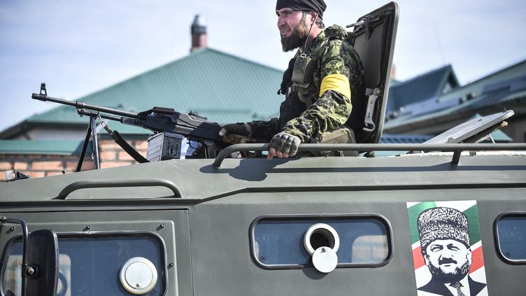 A Chechen special forces fighter, in July 2019. (ALEXANDER NEMENOV / AFP)