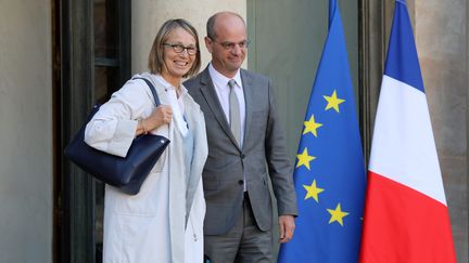 Francoise Nyssen et&nbsp;Jean-Michel Blanquer, le 14 septembre 2017. (LUDOVIC MARIN / AFP)