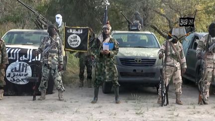 Le leader de Boko Haram, Aboubakar Shekau, dans une vid&eacute;o diffus&eacute;e le 2 octobre 2014. ( BOKO HARAM / AFP)