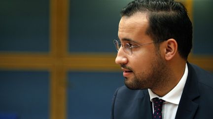 Alexandre Benalla, lors d'une audition devant la commission des lois du Sénat, le 19 septembre 2018. (THIBAULT CAMUS/AP/SIPA / AP)