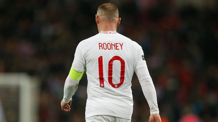 L'attaquant emblématique de l'Angleterre, Wayne Rooney, a fait ses adieux aux "Three Lions" après 120 sélections. (IAN KINGTON / AFP)