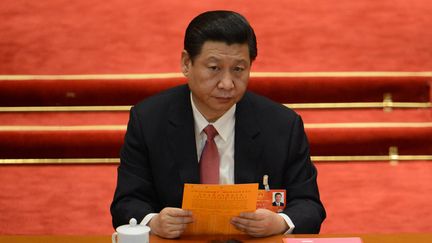 Xi Jinping, &agrave; P&eacute;kin (Chine), le 14 amrs 2013. (GOH CHAI HIN / AFP)