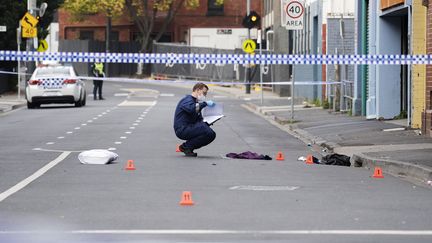 Une personne a été tuée et trois autres ont été blessées lors d'une fusillade devant l'entrée d'une boîte de nuit de Melbourne, le 13 avril 2019. (REUTERS)