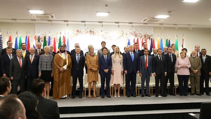 Les chefs d'Etat participent au G20 à Osaka (Japon), le 29 juin 2019. (DOMINIQUE JACOVIDES / POOL)