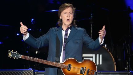 L'ex-Beatles Paul McCartney en concert &agrave; Sao Paulo (Br&eacute;sil), le 25 novembre 2014. (DANIEL TEIXEIRA / ESTADAO CONTEUDO / AFP)