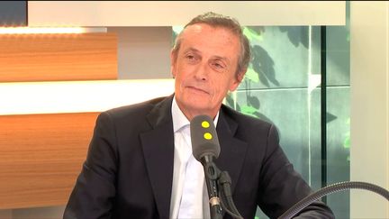 Jean-Baptiste Danet,&nbsp;président de l'association patronale Croissance Plus, le 4 juillet 2017. (FRANCEINFO / RADIOFRANCE)