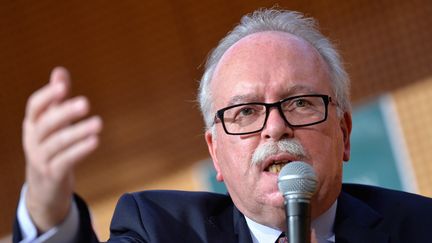 Le candidat FN &agrave; la mairie de Paris, Wallerand de Saint-Just, le 13 f&eacute;vrier 2014. (MIGUEL MEDINA / AFP)