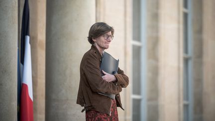 La ministre déléguée aux Professions de santé, Agnès Firmin Le Bodo, à l'Elysée, le 19 avril 2023. (ARTHUR N. ORCHARD / HANS LUCAS / AFP)