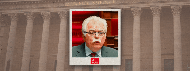 Le communiste André Chassaigne est à la tête d'un groupe de 22 députés. (HELOISE KROB / FRANCEINFO)