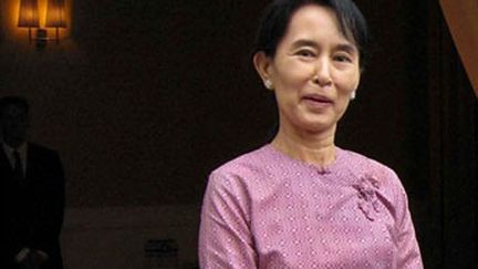 La dissidente birmane, prix Nobel de la Paix, Aung San Suu Kyi, le 04 novembre 2009 (AFP/HLA HLA HTAY)